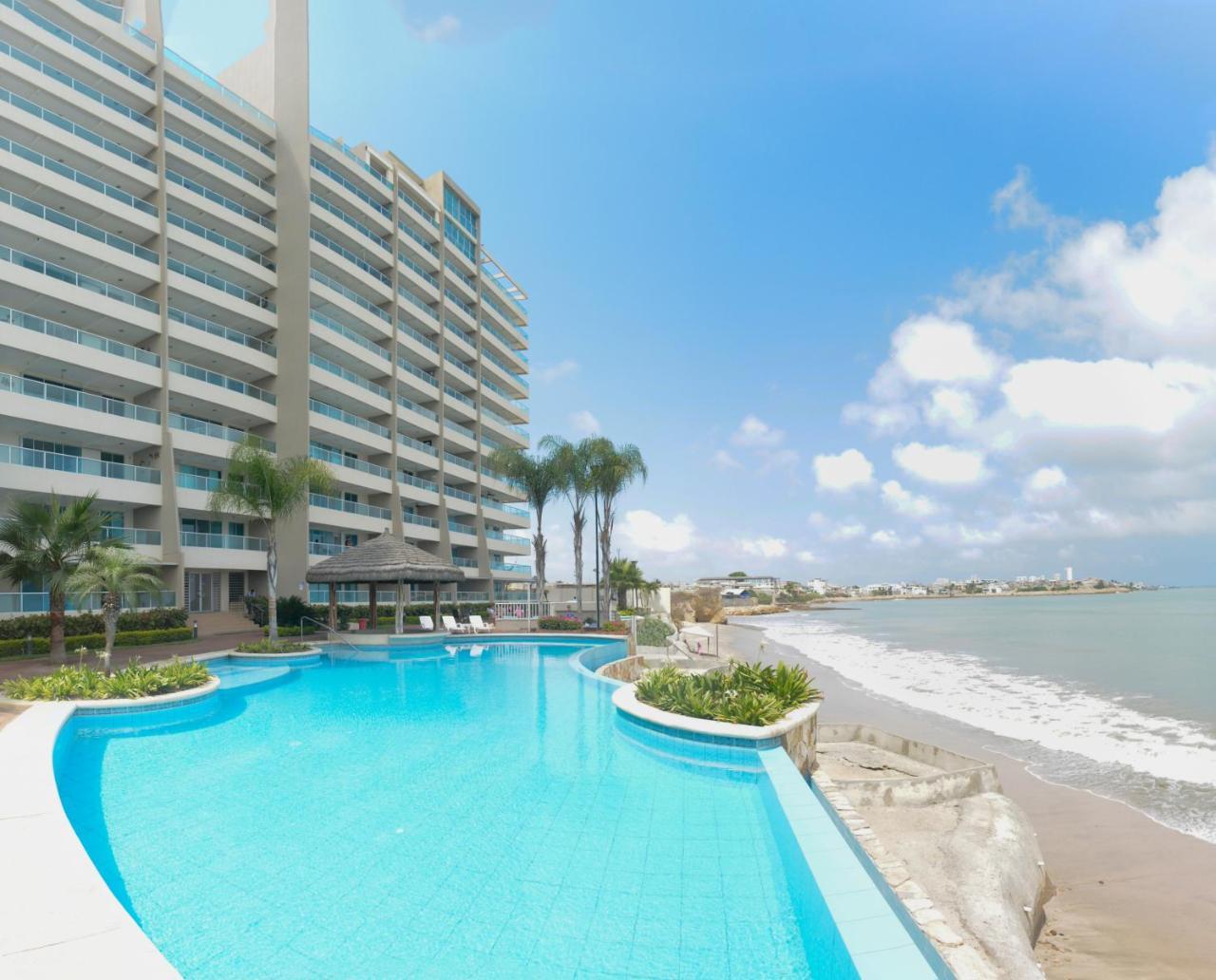 Lindo Departamento Al Pie De Playa Edificio Torre Oceanica Apartment Salinas  Exterior photo